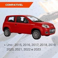 Palhetas Limpador Parabrisa Silicone Fiat Uno 2015-2019 Flat Tiger Auto - Jogo 2 Unidades - imagem 4