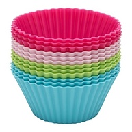 Jogo de Formas para Muffins Redondo 12 Peças - Silicone Alimentar Antiaderente Mimo Style - imagem 2