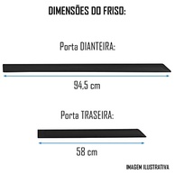 Jogo Friso Lateral Pintado Fiat Pulse 2021+ (Branco Alaska) - Proteção e Estilo Esportivo - imagem 3