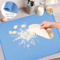 Tapete de Mesa de Silicone Azul - Jogo Americano Reutilizável com Borda Elevada para Bancada de Cozinha - imagem 5