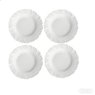 Jogo de Pratos Fundo de Vidro Resistente Branco - 4/6/12 Peças | Ideal para Refeições Diárias - imagem 2
