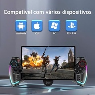 Controle VivazTech Ipega RGB: Jogue no Celular, PS3, PC e Mais com Bluetooth e Gatilhos Hall - imagem 3
