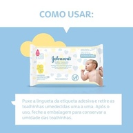 Lenços Umedecidos JOHNSON'S® Baby Recém Nascido - 48 Unidades | Maciez e Proteção Desde o Primeiro Dia - imagem 5