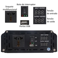 Inversor Joyfox Onda Senoidal Pura 2500W 12V/24V para 110V/220V - Energia Confiável para Sua Casa e Veículo - imagem 5