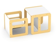 Conjunto Mesa e Cadeira Cubo Montessori Junges - Estímulo à Autonomia Infantil - imagem 1