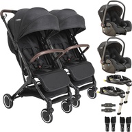 Kiddo Sprint II: Carrinho Gêmeos + Bebê Conforto ISOFIX - imagem 1