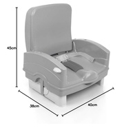 Cadeira de Refeição Portátil Cosco Kids Smart Cinza - Conforto e Segurança para seu Bebê - imagem 3
