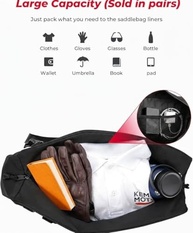 Forro de Alforje KEMIMOTO: Organize sua Street Glide e Road King com Estilo e Durabilidade - imagem 4