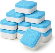 Kit 10 Pastilhas Limpadoras para Máquina de Lavar - Limpeza Profunda, Sem Cheiro, Compatível com Todas as Máquinas - imagem 1