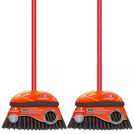 Kit 2 Vassouras de Piaçava com Cerdas Cruzadas Firmes - Multiuso e Resistente V-52 com Cabo - imagem 1
