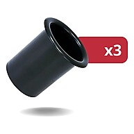 Kit 3 Aero Dutos 4" Fiamon Preto – Potência e Grave no Seu Som - imagem 1