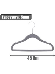 Kit 30 Cabides de Veludo 360° Antideslizante - Organize seu Guarda-Roupa com Estilo - imagem 3