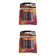 Kit 4 Pilhas Alcalinas Médias C Foxlux – Energia que Dura Mais - imagem 1