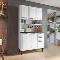 Kit de Cozinha Compacta em Aço Inox 6 Portas 2 Gavetas - Design Moderno e Funcional - imagem 1