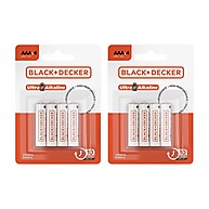 Kit 8 Pilhas AAA Black+Decker – Energia que Dura! - imagem 1