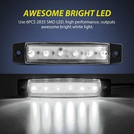 Kit 10 Luzes Indicadoras LED Brancas 9,7cm 6 LEDs 12V - Segurança e Estilo para seu Veículo e Embarcação - imagem 4