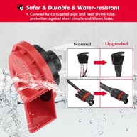 Kit Buzina UTV Kemimoto Loud Universal 12V com Interruptor Vermelho - Compatível Polaris RZR, Can Am e Mais! - imagem 5
