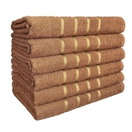 Kit 4 Toalhas de Banho 100% Algodão com Alta Absorção - 70x130cm Dubai Marrom - imagem 2