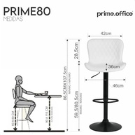 Kit 2 Banquetas Giratórias com Encosto - Design Moderno em Couro Sintético para Cozinha Americana e Balcão - imagem 3