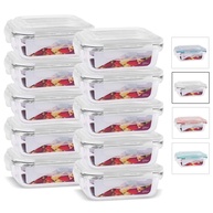 House Organizer Kit - 10 Potes de Vidro com Tampa Hermética 370ml - Branco - imagem 1
