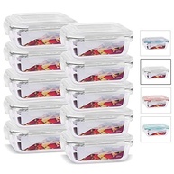 House Organizer Kit - 10 Potes de Vidro com Tampa Hermética 370ml - Branco - imagem 2
