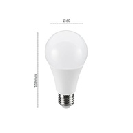 Kit 5 Lâmpadas LED Bulbo 15W 6500K Luz Branca E27 Bivolt - Iluminação Eficiente - imagem 2