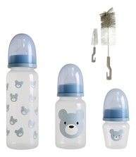 Kit Mamadeira Anticólica Rosa com 3 Tamanhos + Escova - Conforto e Segurança para Bebês - imagem 3