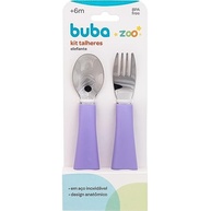 Kit Talheres Bubazoo Roxo - Design Anatômico com Ponta em Aço Inoxidável - imagem 4