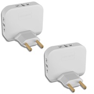 Kit 2 Adaptadores Articulados Dobráveis: Mais Tomadas e Segurança Bivolt 10A - imagem 1