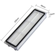 Kit Escova e Filtro Pano Compatível para Robô Aspirador Xiaomi Vacuum X10 com Saco Coletor da Base - Branco - imagem 3