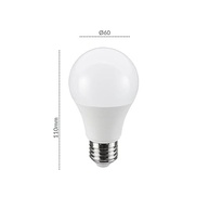 Kit 5 Lâmpadas LED Bulbo 12W Luz Branca 6500K E27 Bivolt - Economia e Iluminação Moderna - imagem 2