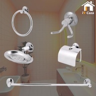 Kit Banheiro 5 Peças em Aço Inox Cromado - Design Moderno e Durável - imagem 4