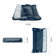 Kit 2 Capas de Cinto de Segurança MOONET: Conforto e Estilo em Lã Sintética Macia (Cinza Azul-Escuro) - imagem 4