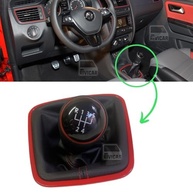 Kit Manopla de Câmbio Bola + Coifa Vermelha Esportiva para VW Fox (2011-2018) - imagem 3