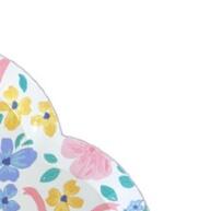 Kit Festa Flores com Laço: 16 Copos, 16 Pratos e 20 Guardanapos - imagem 1