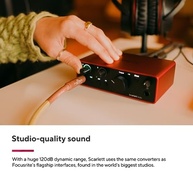 Kit Interface Focusrite Scarlett Solo Studio 4ª Geração: Gravação Profissional Completa - imagem 5
