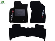 Kit Tapete Carpete Premium Hilux SW4 2018-2020 Preto - Proteção e Estilo - imagem 2