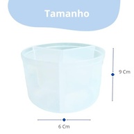 Kit 2 Porta Leite em Pó para Bebê e Alimentos - 3 Compartimentos 50ml Cada (Azul Bebê) - imagem 3