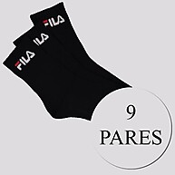 Kit Meia Fila 9 Pares Cano Médio Preto – Conforto e Estilo que Duram o Dia Todo - imagem 1