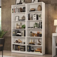 Kit Madesa com 2 Estantes Livreiro 6908 - Branco | Organize com Estilo e Qualidade - imagem 1