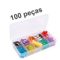 Kit Essencial 100 Fusíveis Automotivos Padrão Médio - Proteção Completa para Veículos e Embarcações - imagem 4