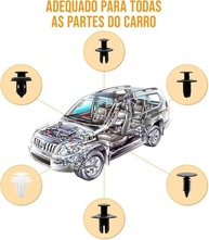 Kit 100 Presilhas Automotivas Universais: Fixação Segura para Parachoque, Portas e Mais! - imagem 5