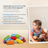 Kit 14 Protetores de Tomada Segurança Infantil - Proteção contra Choques Elétricos para Bebês e Crianças - imagem 3