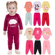 Kit Roupa Bebê Menina: 10 Peças Algodão (Body + Calça) - imagem 1