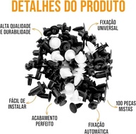 Kit 100 Presilhas Automotivas Universais: Fixação Segura para Parachoque, Portas e Mais! - imagem 3