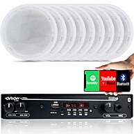 Kit Som Ambiente com Amplificador Bluetooth e 9 Arandelas de Teto - imagem 1