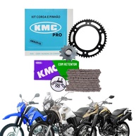 Kit Relação Transmissão KMC XTZ Lander 250 / Ténéré 250 (2006-2025) com Retentor - Aço 1045 - imagem 1