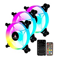 Kit Ventoinha Acegeek Crystal 3x120mm ARGB – Controle Total do Seu PC - imagem 1