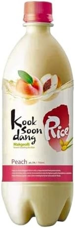 PEACH Korean Rice Wine / 750ml - imagem 2