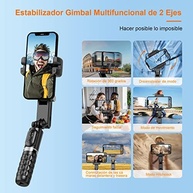 KOSCHEAL Q18: Gimbal Estabilizador 2 Eixos com Luz e Tripé para Vídeos Incríveis - imagem 3